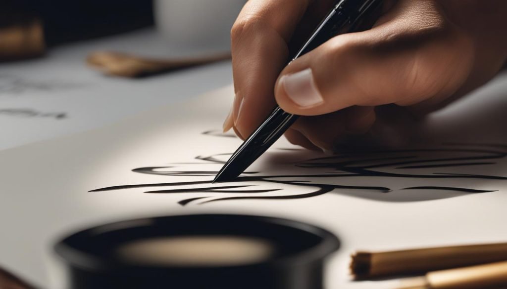 Brush calligraphy pens