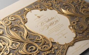 Calligraphy Birthday Invitations