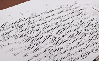 Calligraphy Practice for Left-Handers