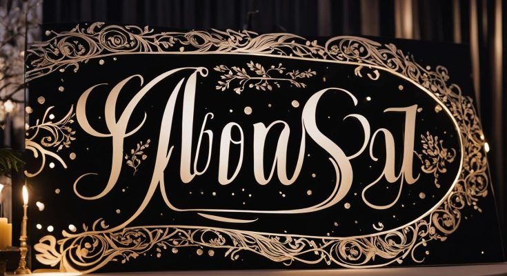 Calligraphy for Event Signage
