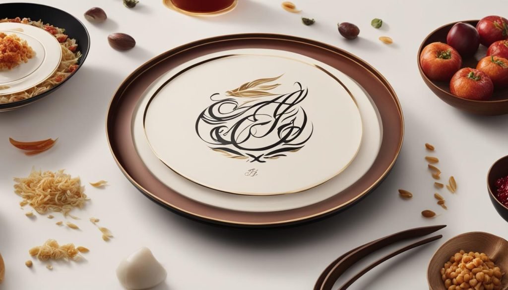 Calligraphy for food brand