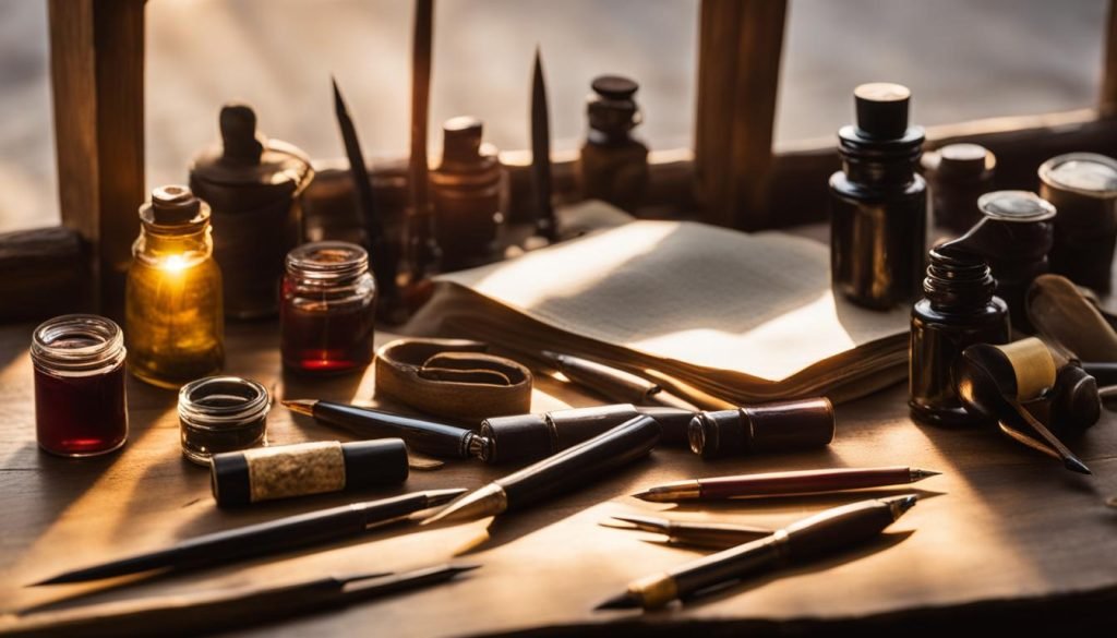 Calligraphy tools and materials