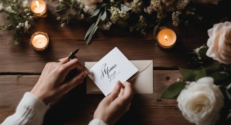 DIY Calligraphy Place Cards