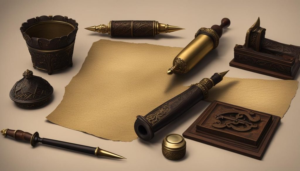 Gothic Calligraphy Tools