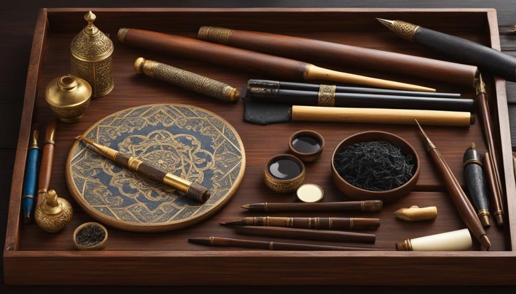 Indian Calligraphy Tools