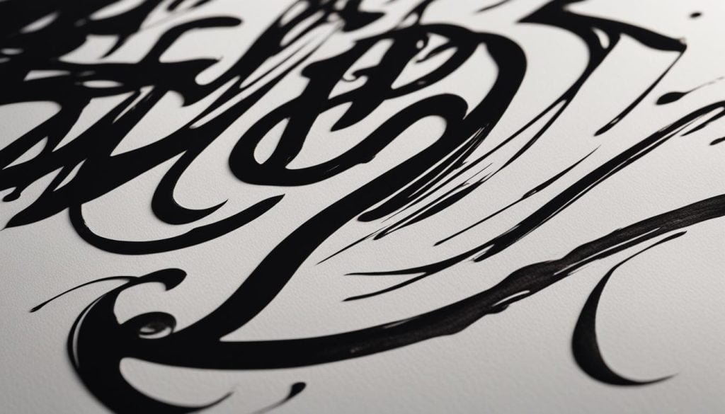 Ink Flow in Calligraphy