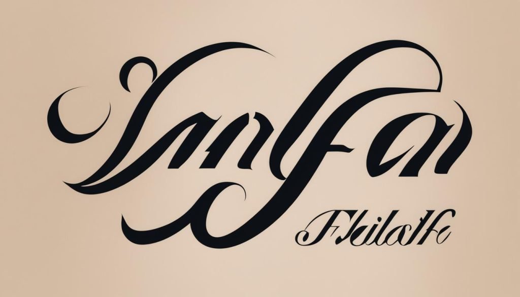 Italic Calligraphy with Correct Spacing and Proportions