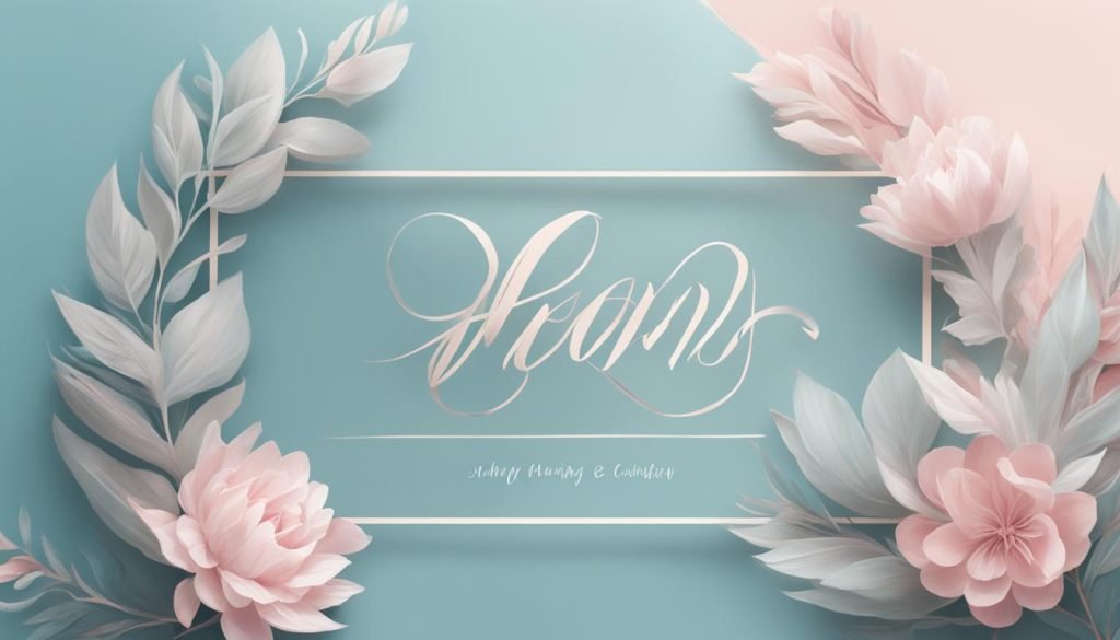 Simple greeting card lettering