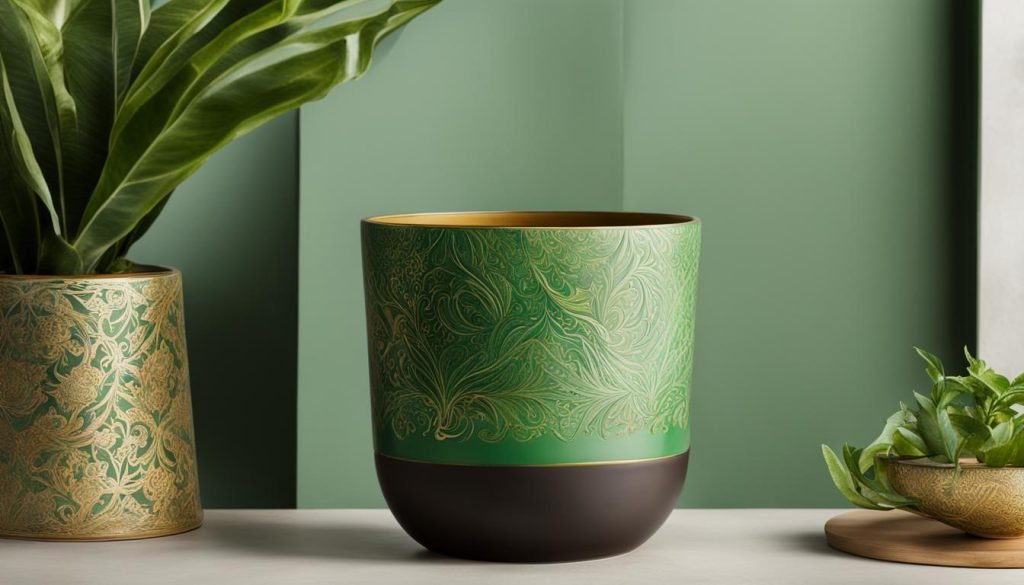 Stylish Calligraphy Plant Pot Accessories