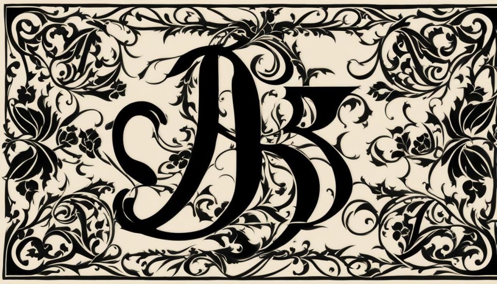 blackletter letterforms