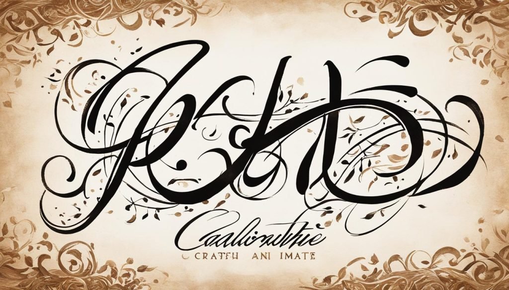 calligraphic canvas art