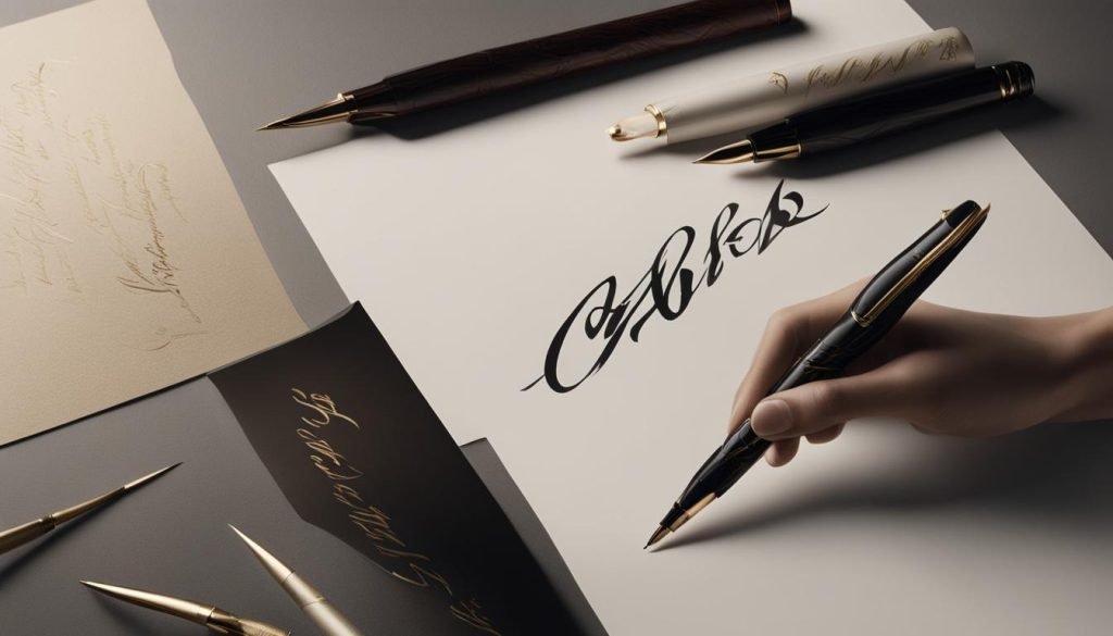 calligraphy for brand storytelling