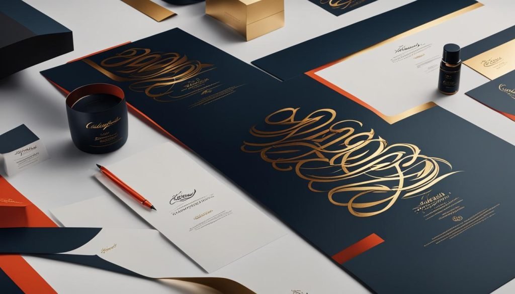 calligraphy in advertising