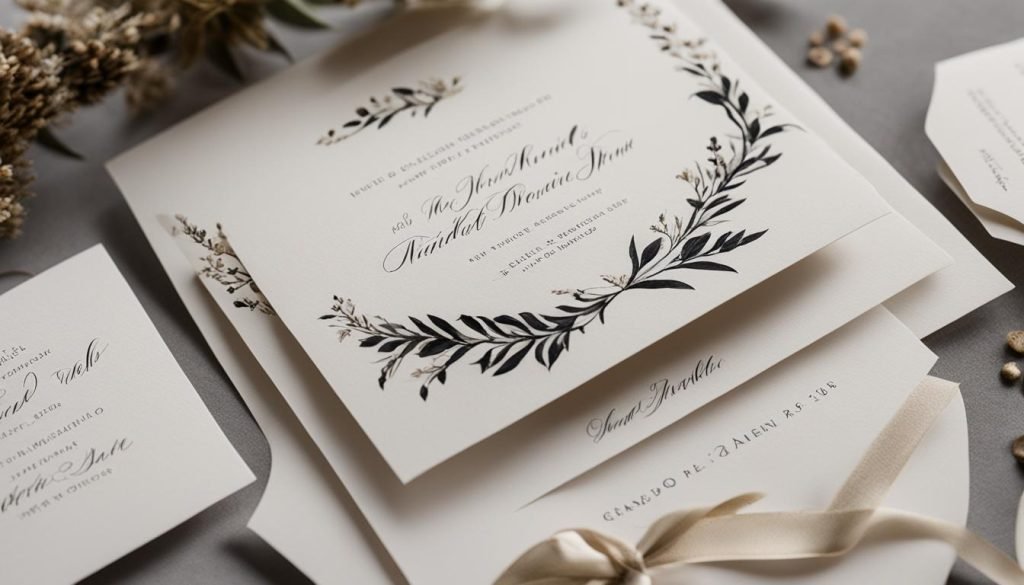 calligraphy wedding invitations