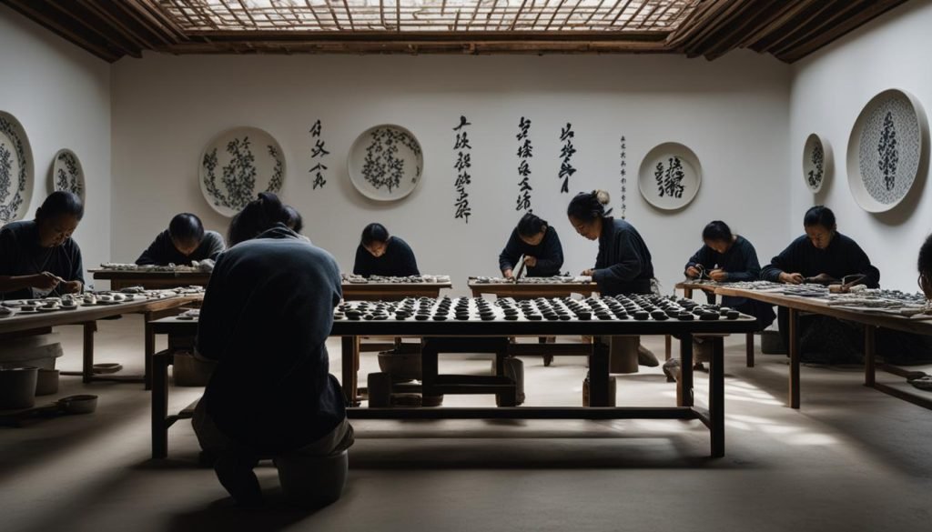 ceramic calligraphy artists