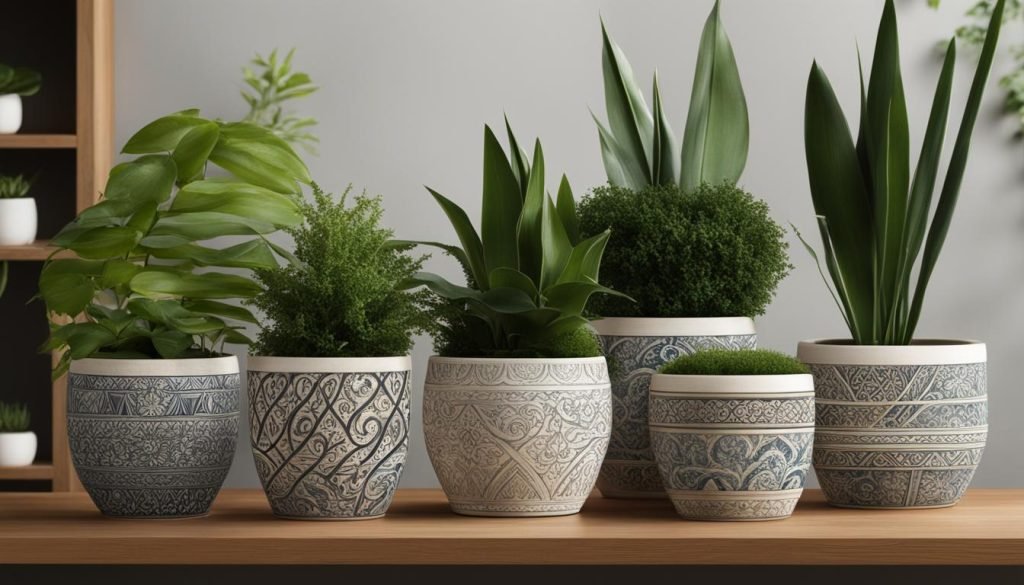 customizable calligraphy plant pots