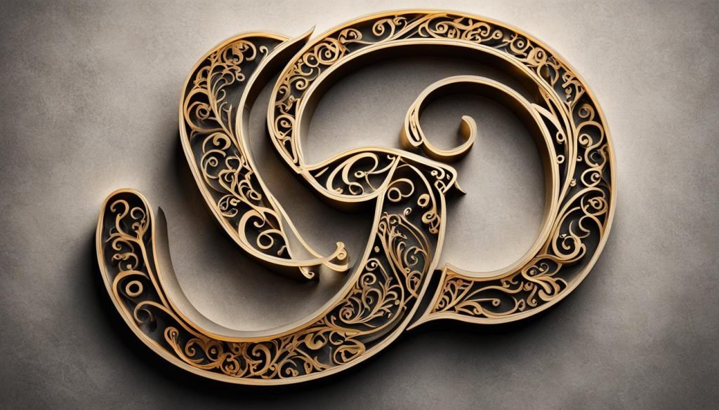 flourished ampersand art tutorial