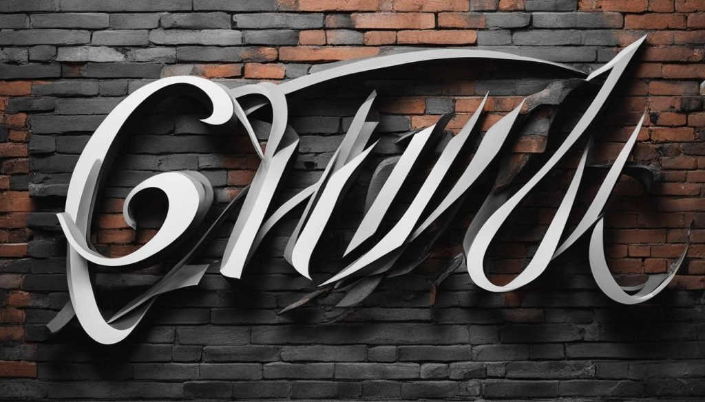 modern calligraphy wall art