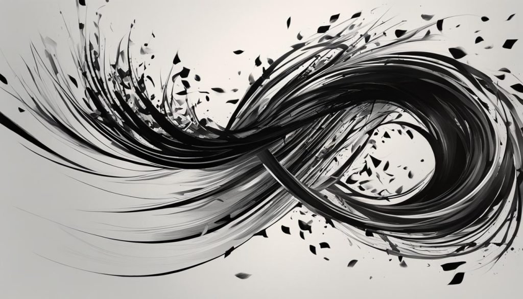 rhythmic strokes in calligraphy image
